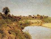 Levitan, Isaak, Village at the Flubufer